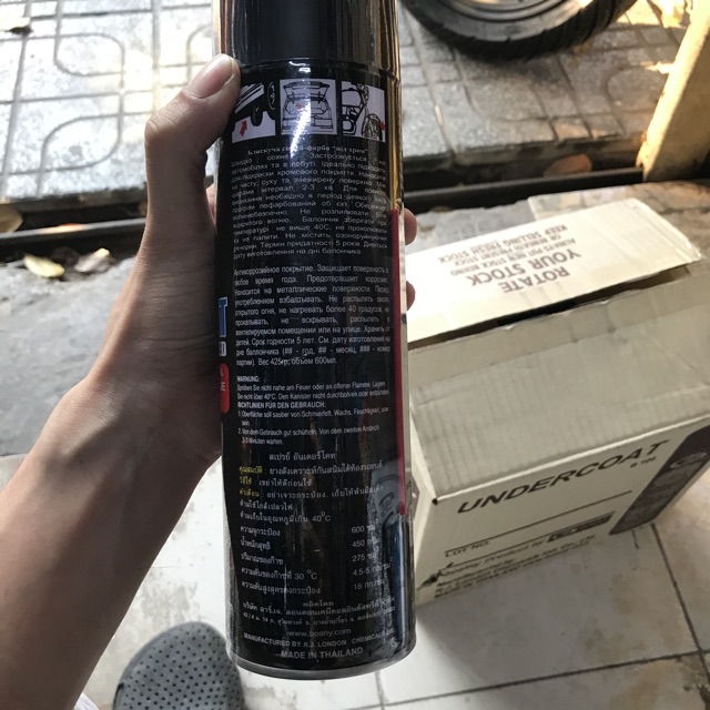 Sơn xịt gầm xe  Undercoat B104 - 600 cc (hàng nhập Thái Lan)