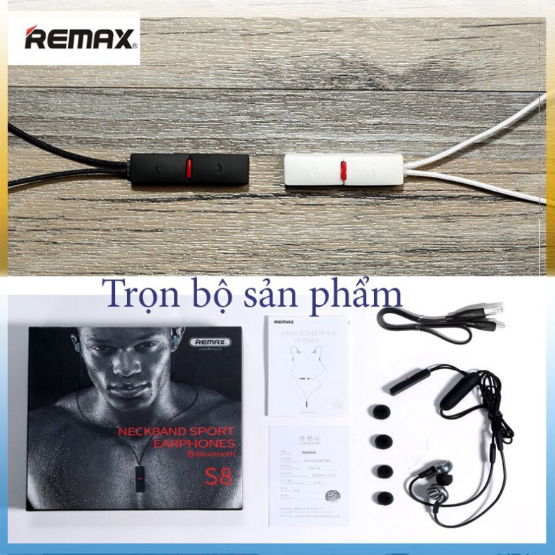 Tai nghe Remax s8 bluetooth 4.2 dáng thể thao ♥️♥️