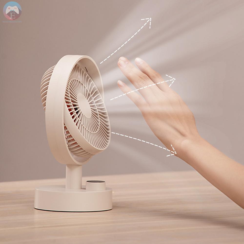 Ê SOTHING Desktop Electric Fan Air Circulation Fan Instant Cooling/Stepless Speed Adjustment/Automatic Rotation/with Intelligent Digital Display Air Cooler for Home Outdoor