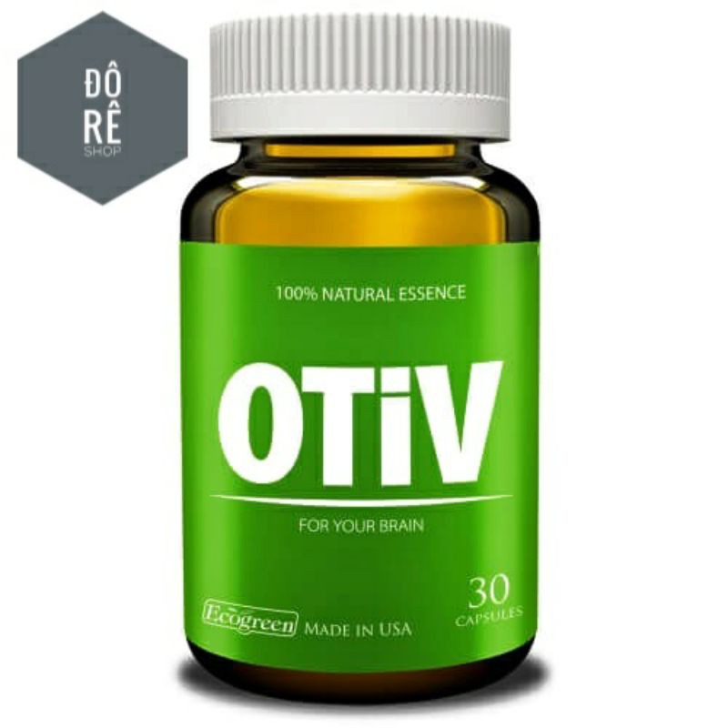 OTIV (Hộp 30 Viên) Cải thiện MẤT NGỦ, ĐAU NỬA ĐẦU, TĂNG CƯỜNG TRÍ NHỚ, PHÒNG NGỪA ĐỘT QUỴ, Có tích điểm