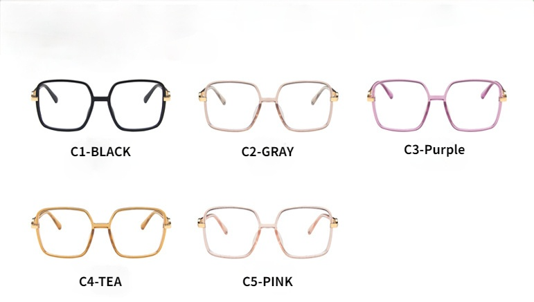 Kính mát gọng vuông chống ánh sáng xanh kiểu dáng phong cách retro