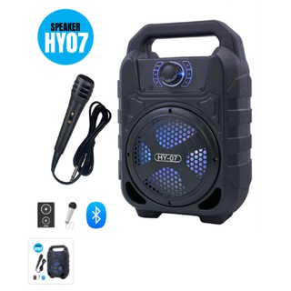 Loa bluetooth di động hy-07 -cs 16 tặng tai nghe 10w