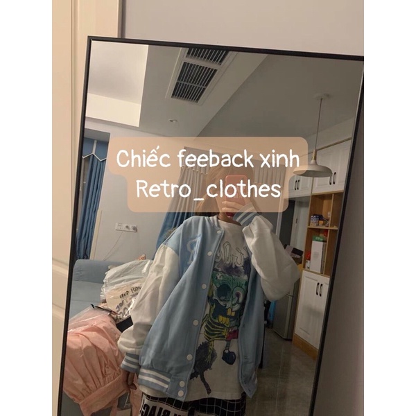 🍂 Áo Bomber Nam Nữ Cúc Bấm Thêu Nổi Chữ R Chất Nỉ Cotton | BigBuy360 - bigbuy360.vn