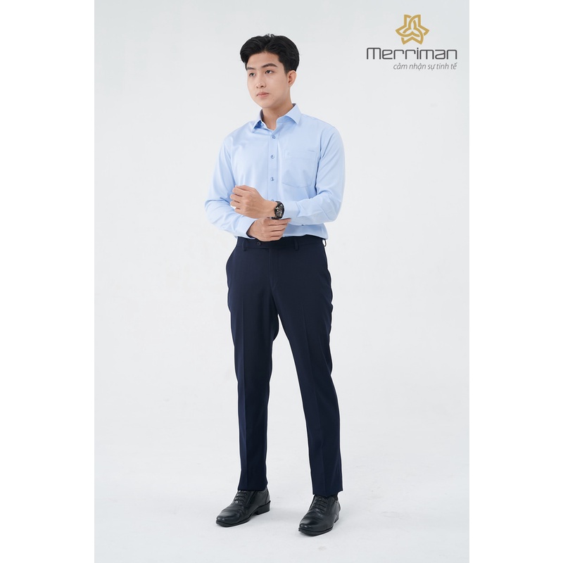 Quần tây nam cao cấp Merriman màu Navy form slimfit mã THMP052