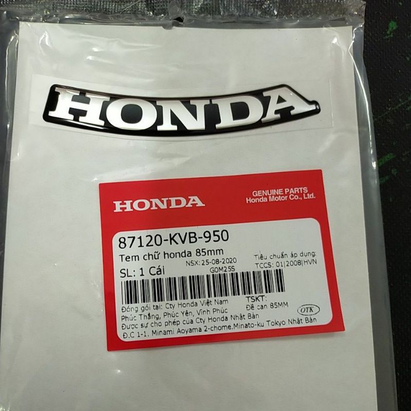 Tem Mặt nạ Honda Click 110