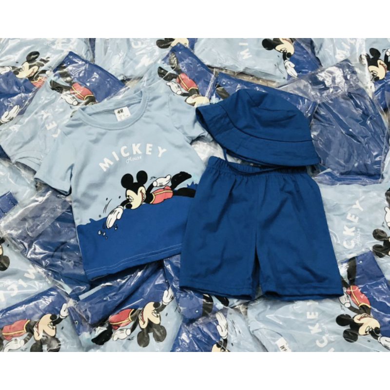 Set bộ mickey kèm mũ
