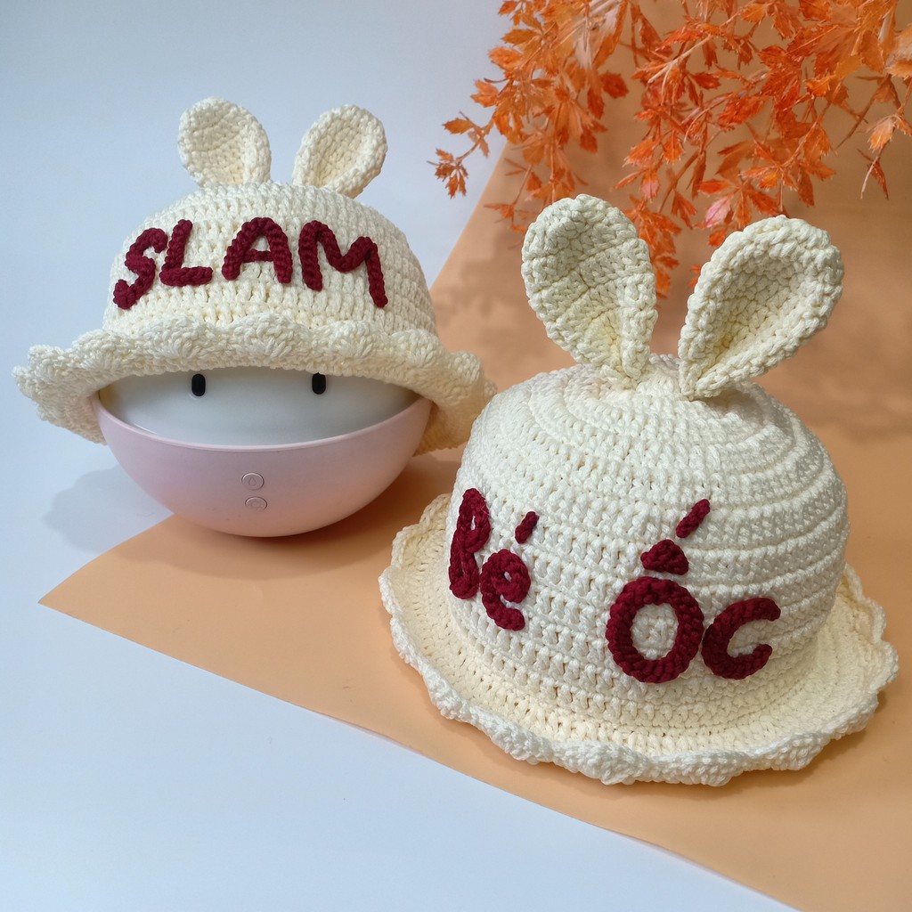 Mũ vành tròn tai thỏ siêu dễ thương cho bé