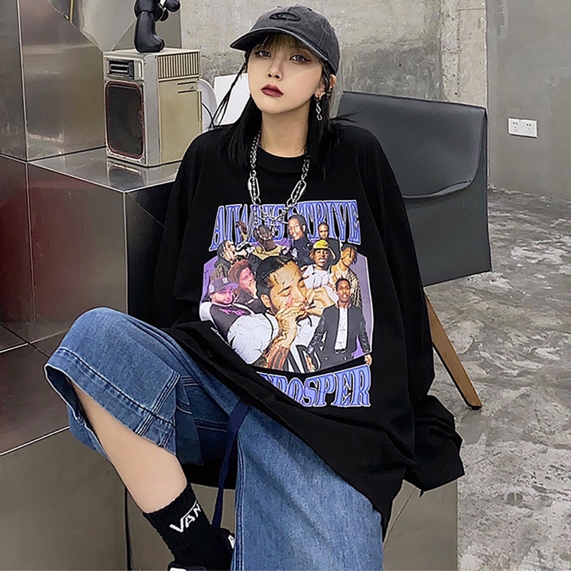 Áo phông dài tay thu - đông hàng QCCC OVERSIZE