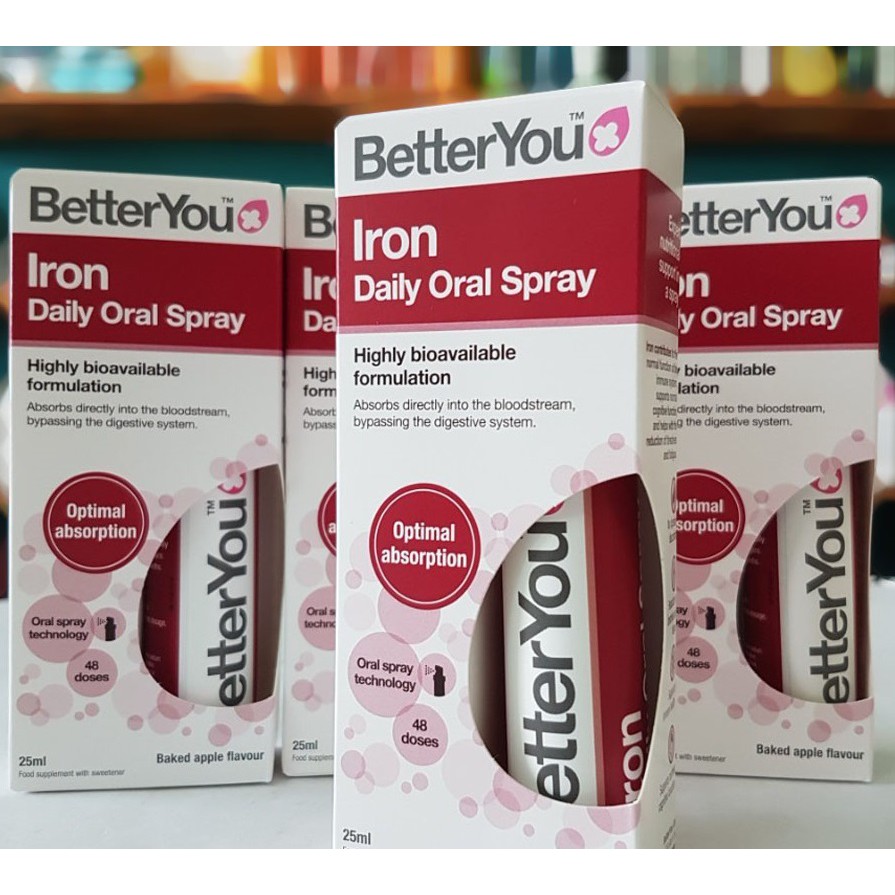 Sắt Xịt BetterYou Iron Oral Spray - Anh