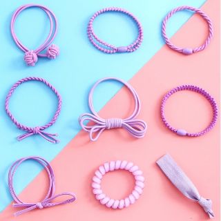 Set buộc tóc Hàn Quốc 9 cái