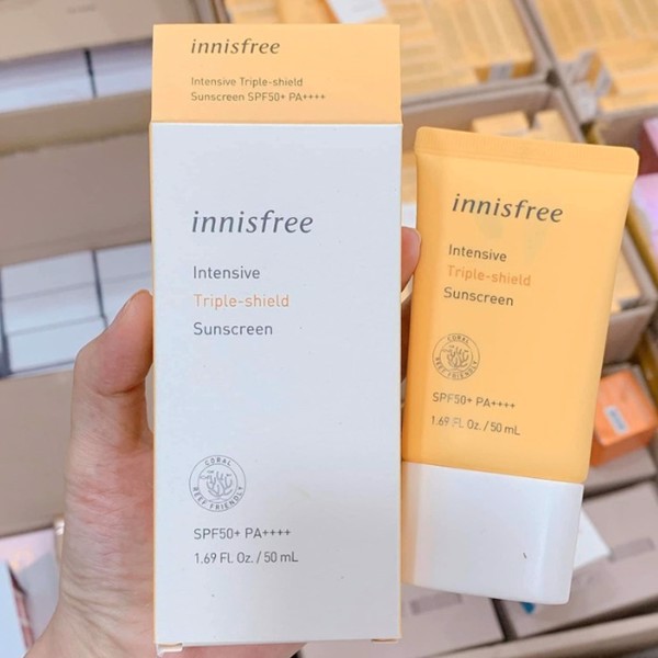 Kem chống nắng Innisfree Triple-shield perfect UV protection cream SPF50+ cho mọi loại da 50ml