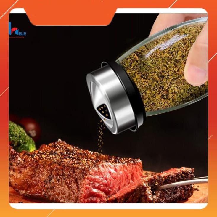 [HÀNG CAO CẤP] Bộ 6 Lọ Đựng Gia Vị Cao cấp JIMMEAL - Hàn Quốc, Giá Đế Xoay 360 Độ