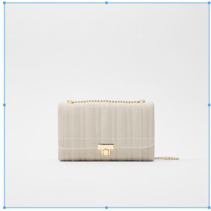 ✾✠✷Túi xách nữ mới TRF ZARA nhỏ nhắn màu be chần bông 16608610002