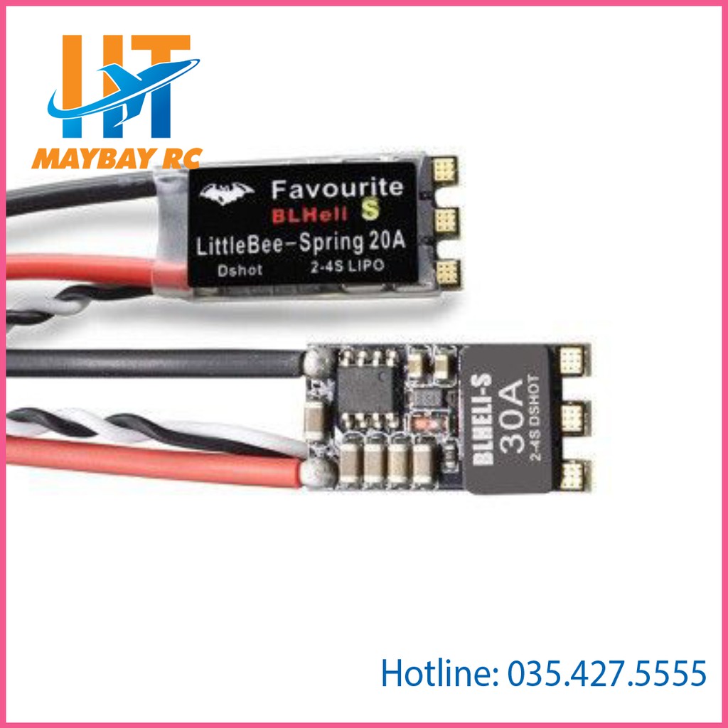 [Mã LIFE0503TOYS giảm 10% đơn 0Đ] Bộ điều tốc Esc BLHeli-s 20A, 30A, 35A dshot600 maybayrc