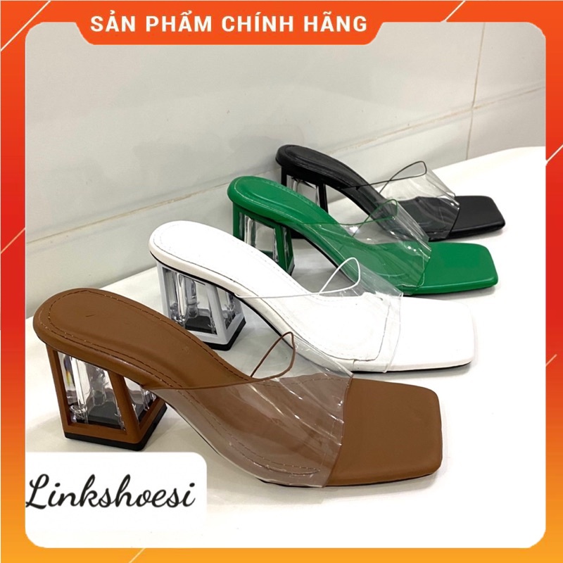 Guốc nữ quai trong mika mềm đi không đau chân gót mika kết hợp sơn cách điệuhàng loại 1 gót mới T.T7986