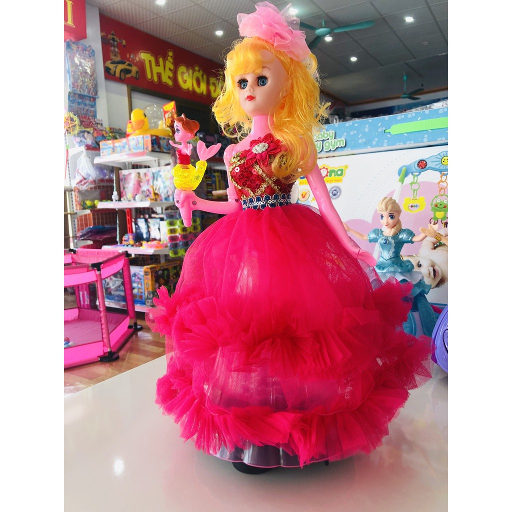 hình búp bê Công chúa xinh đẹp, tặng kèm pin