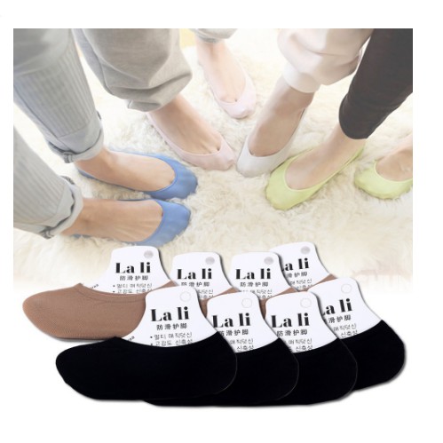 10 ĐÔI TẤT GIẤY NỬA BÀN CHÂN HÀI LALI HÀN QUỐC