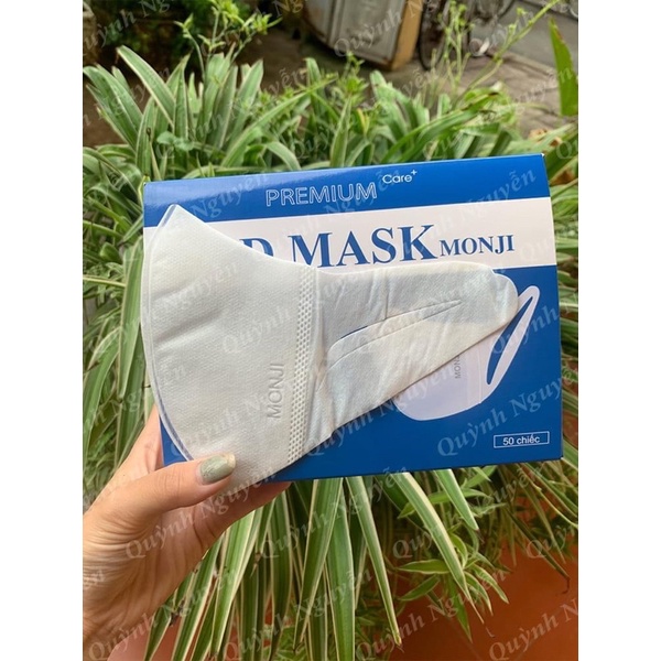 Rẻ nhất khẩu trang 3d mask monji chính hãng loại đẹp hộp 50 chiếc - ảnh sản phẩm 6