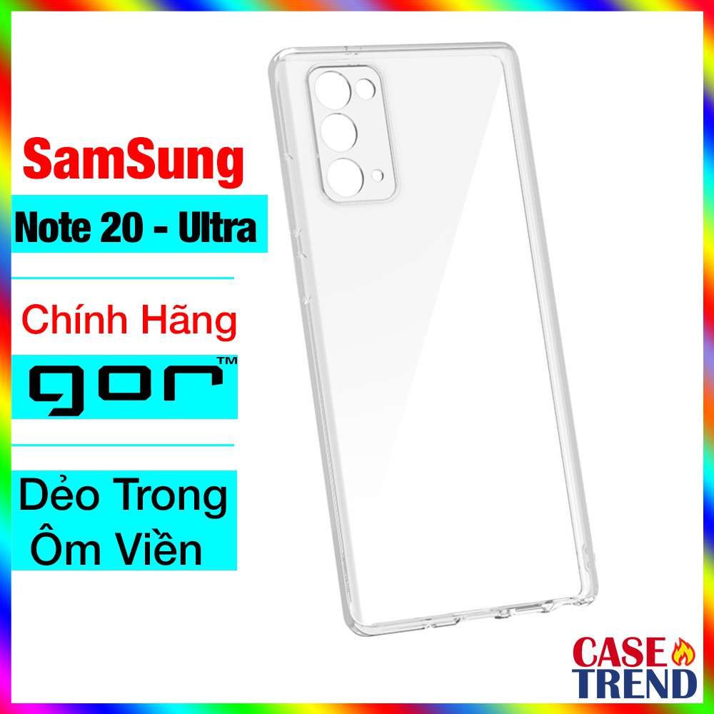 Ốp Lưng SamSung Note 20 / Note 20 Ultra Dẻo Trong Suốt Bảo Vệ Camera Chính Hãng Gor