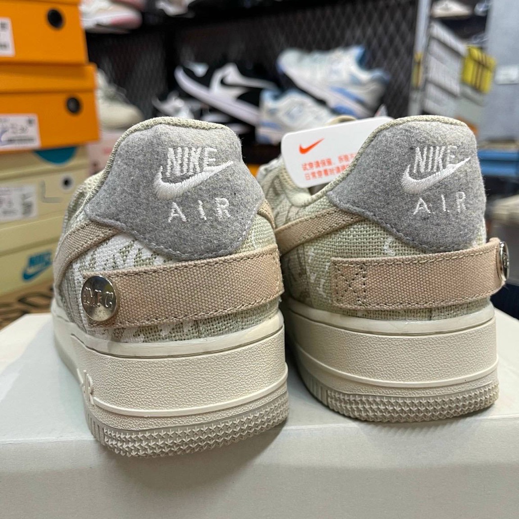 Giày_Nike nam nữ, giày thể thao snearkes nam nữ AF1 Low X Travis Scott Grey White Fullsz, Fullbox, giày học sinh nam nữ