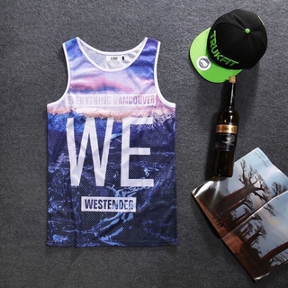 Áo tanktop lưới in