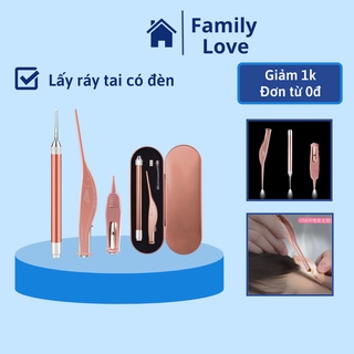 Bộ ngoáy tai có đèn - Bộ lấy ráy tai có đèn Led an toàn
