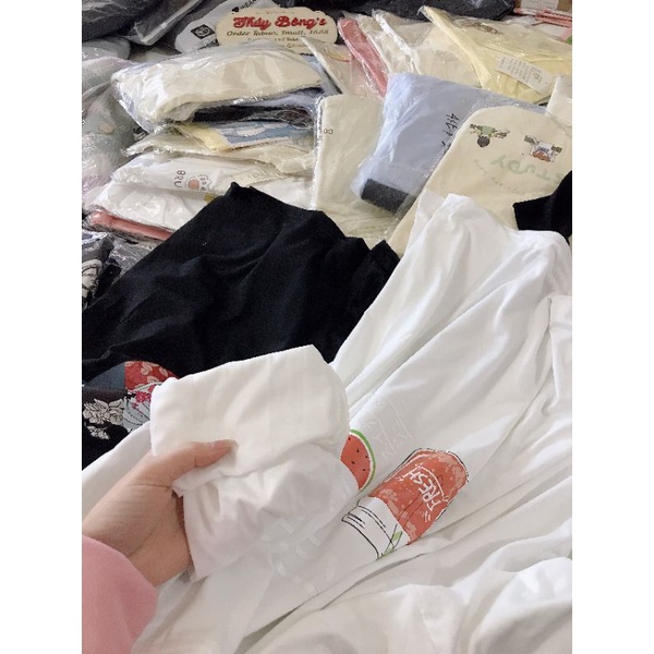 Sét Hai Áo Phông Tay Dài Nữ