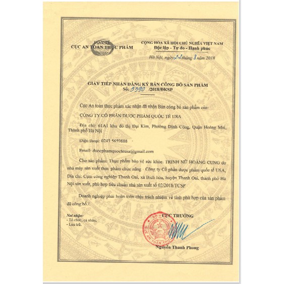 Trinh Nữ Hoàng Cung Hỗ trợ điều trị u xơ tử cung, u nang buồng trứng, u xơ tuyến tiền liệt hộp 50 viên