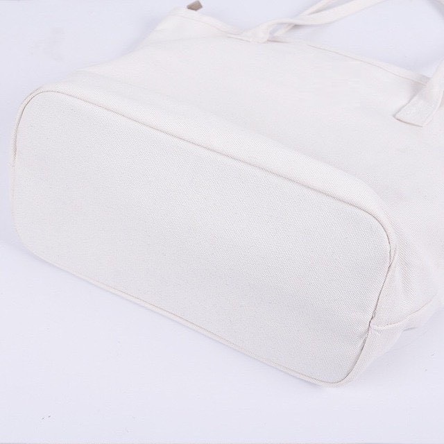 Túi tote bag đeo vai vải canvas nữ unisex Hàn Quốc form basic giá rẻ Herbagstore MP08