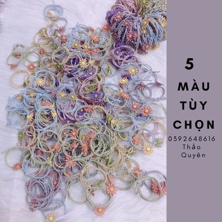 Combo 10 dây chun cột tóc hoa cúc dễ thương