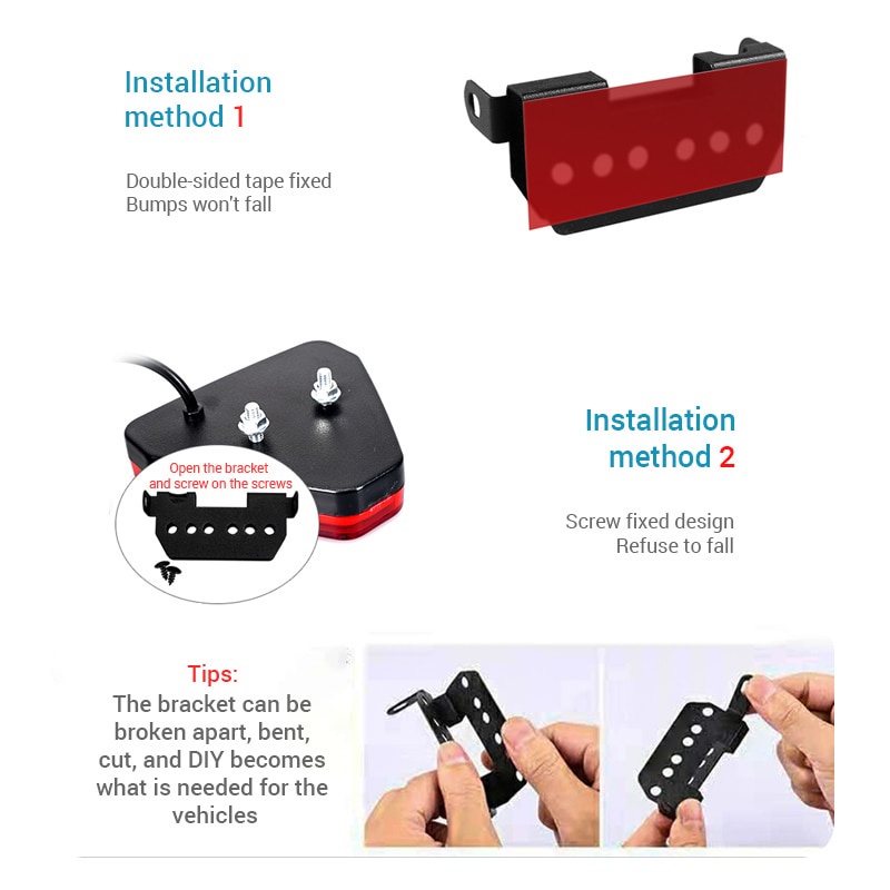 Đèn LED Cảnh Báo Gắn Đuôi Xe Hơi Chống Thấm Nước Chống Va Chạm