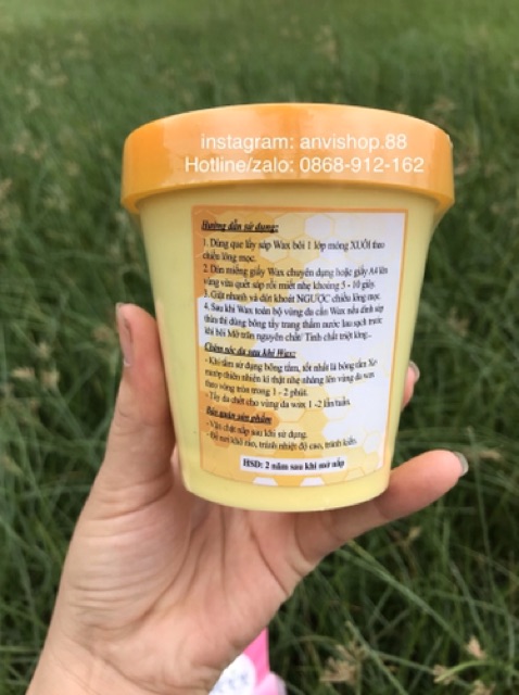 Sáp wax lông mật ong handmade 350g | BigBuy360 - bigbuy360.vn