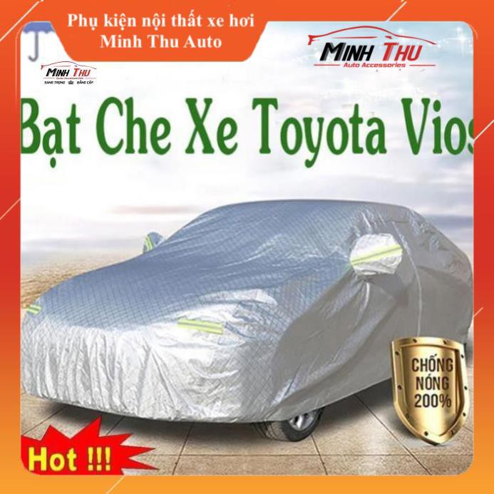 Bạt Phủ ô tô #Toyota Vios Cao Cấp, bạt phủ xe ô tô, bạt che ô tô cách nhiệt (hàng cao cấp)
