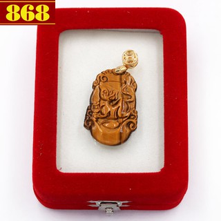 Mặt tuổi Tý 3.6 cm đá mắt hổ