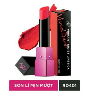 Son Màu Lâu Phai Vivid Dare Rd401 Za Vibrant Moist Lipstick Rd401 3.5 G