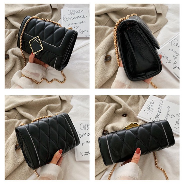Túi xách nữ đeo chéo khóa gương lệch cao cấp thời trang Hàn Quốc TX24 túi đeo vai Chip Xinh Bag | BigBuy360 - bigbuy360.vn