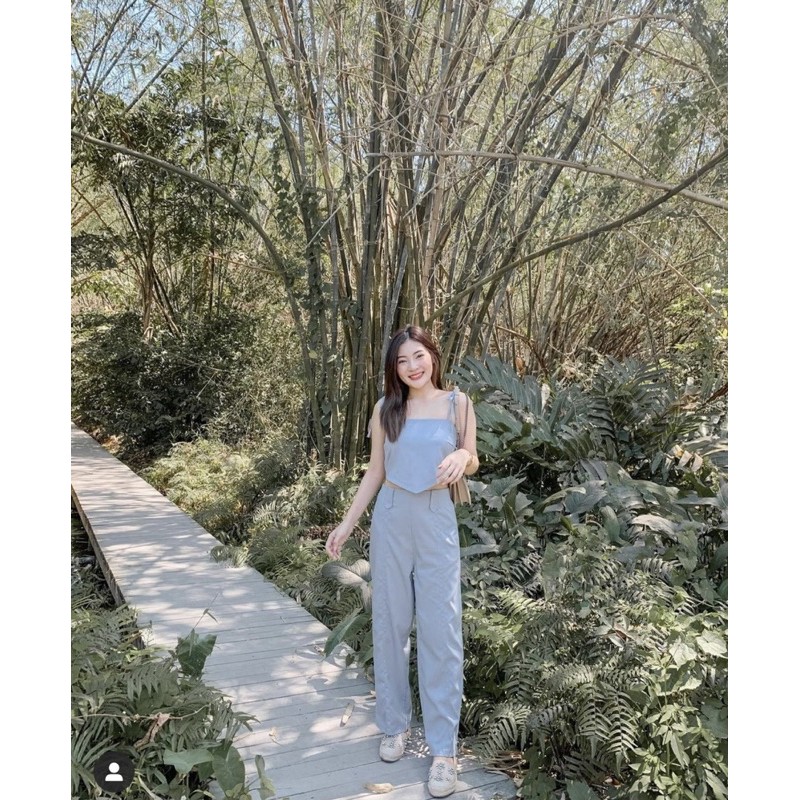 SET ÁO XANH 2D CROP QUẦN SUÔNG | BigBuy360 - bigbuy360.vn