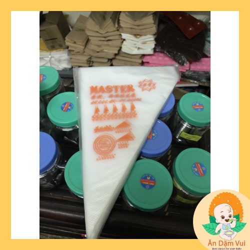 20 túi bắt kem nilong, túi trang trí bánh kem cookie dụng cụ làm bánh, làm xúc xích cho bé ăn dặm.