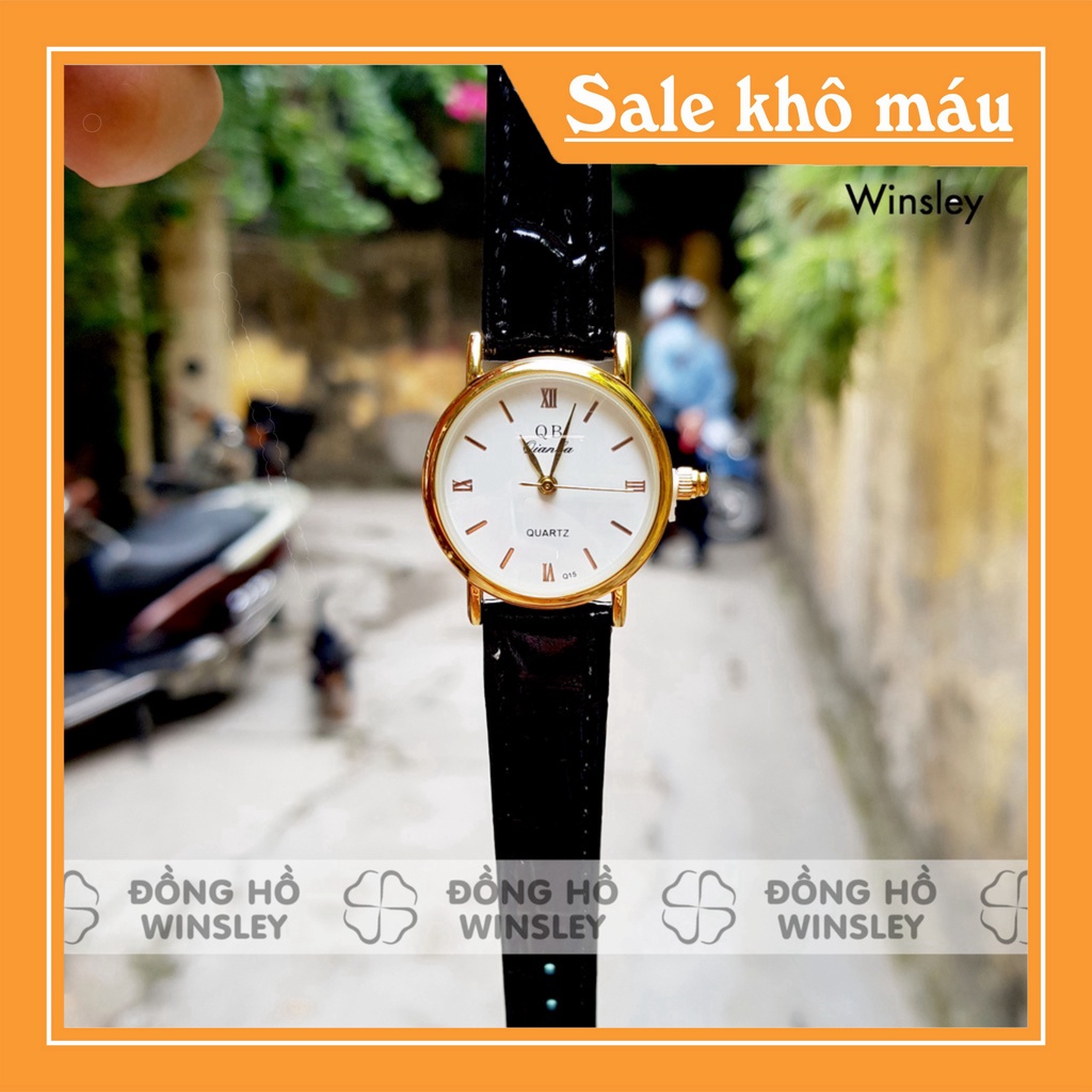 Xả Kho Đồng hồ nữ chính hãng QB dây da đeo tay chống nước thời trang giá rẻ Xả Kho