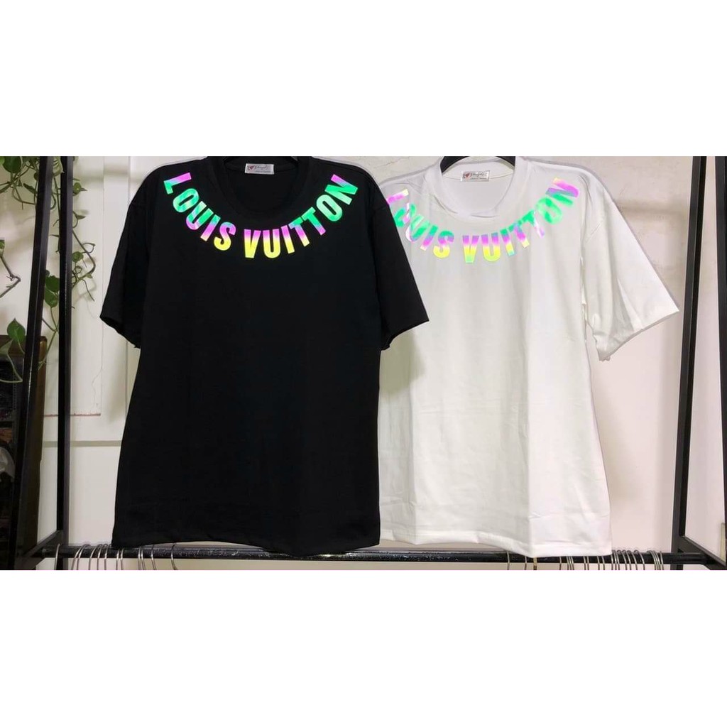 Áo Thun Phản Quang LOUIS  tay lỡ form rộng, phản quang đa sắc ATPQ14 Unisex