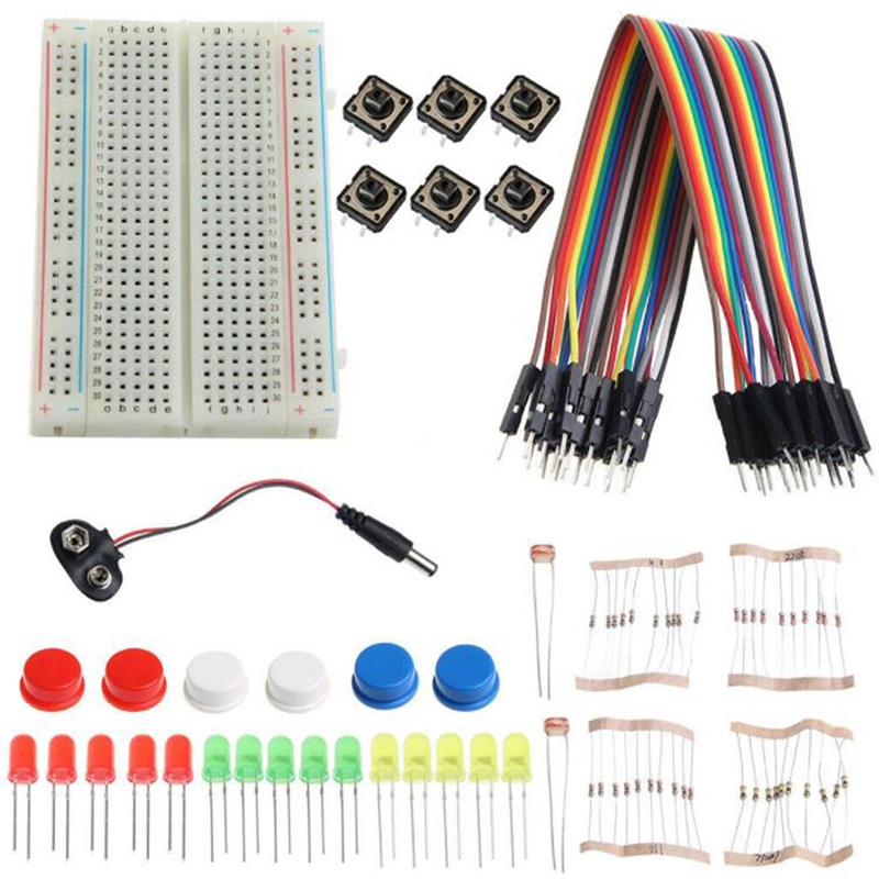 DSVN Electronic Starter Kit R3 Mini Breadboard LED Jumper Wire Button for Arduino DIY