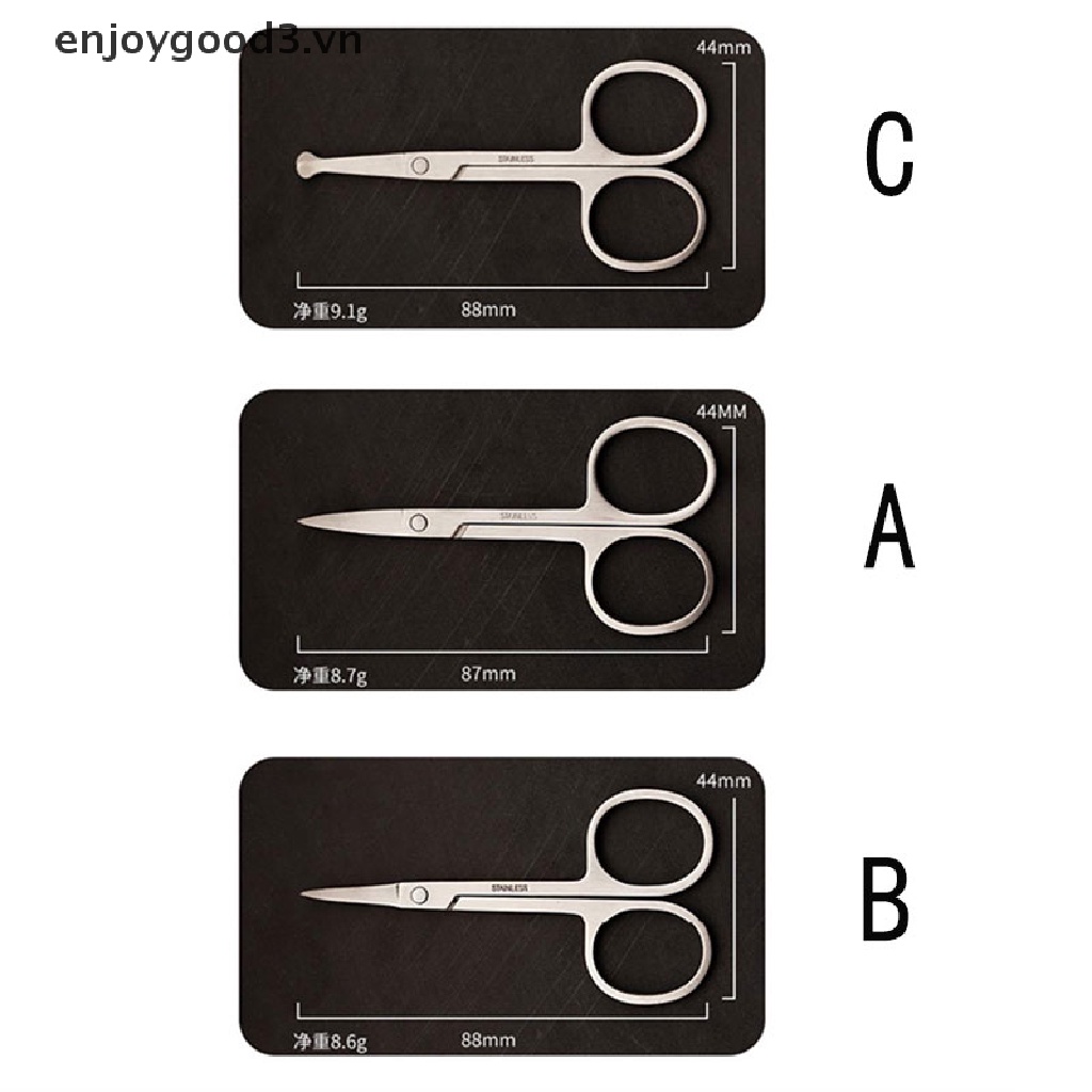 Kéo Cắt Tỉa Lông Mũi / Tai / Râu Đầu Tròn An Toàn