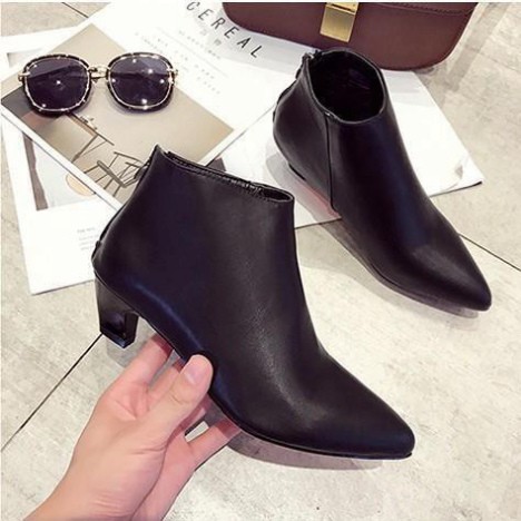 FREESHIP 99K TOÀN QUỐC_Giày boots da phong cách Hàn Quốc cao cấp Tặng Kèm Nước Hoa