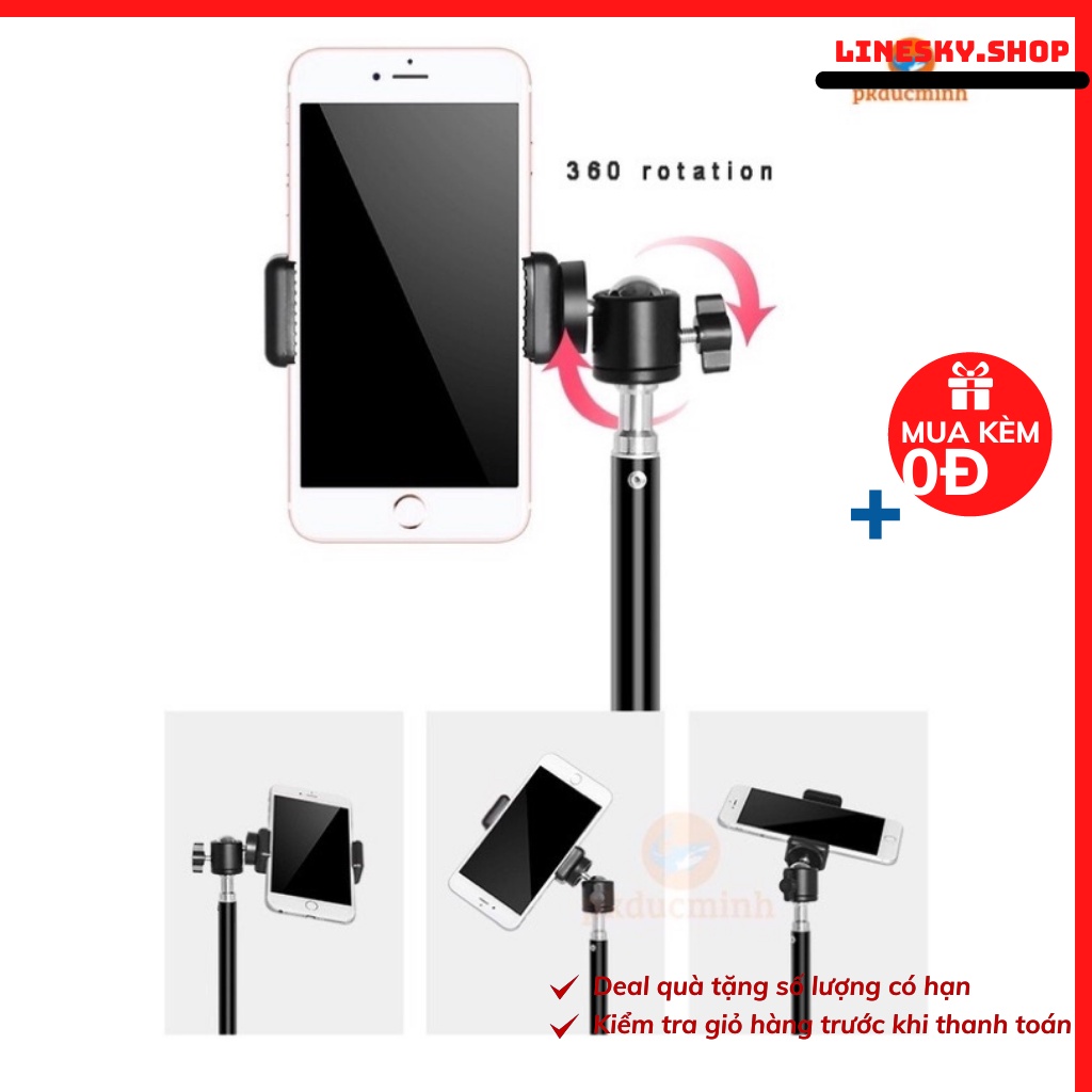 Đầu Kẹp Điện Thoại Gắn Tripod Loại Xịn  Chuẩn dành cho mọi loại điẹn thoại thông minh