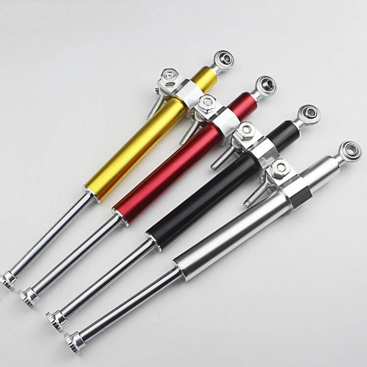 330mm Aluminum Steering Damper Motorcycle Universal Stabilizer Linear Multicolor