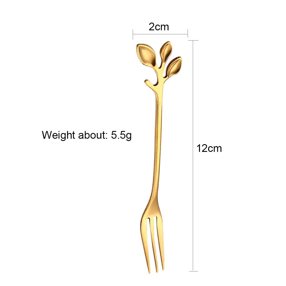 Leaf creative spoon / fork stainless steel coffee spoon [EXO1]