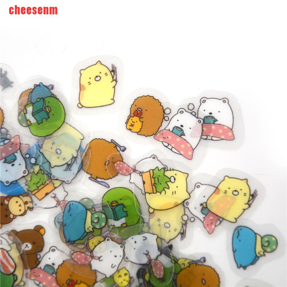 Set 80 Miếng Dán Giấy mini Dễ Thương Dùng Trang Trí Nhật Ký DIY