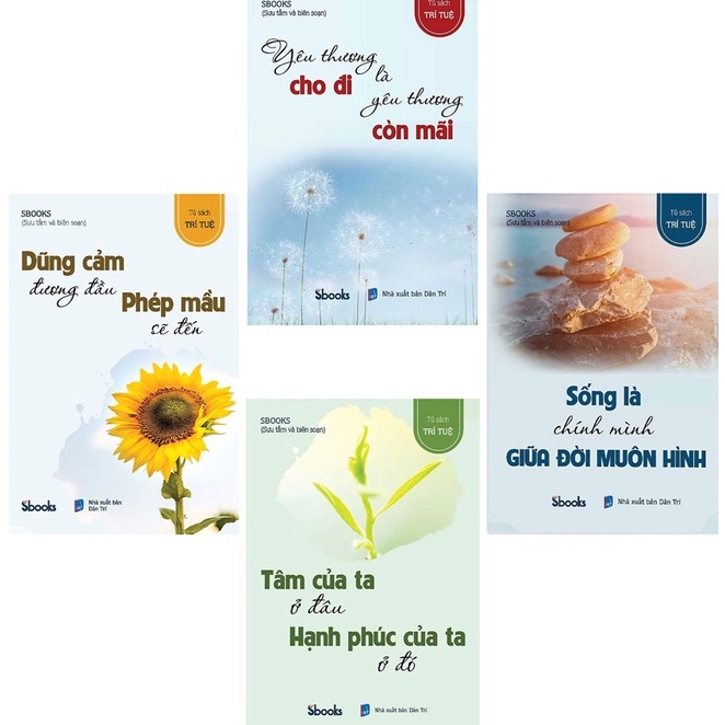 Sách - Combo 4 Cuốn Tâm Của Ta Ở Đâu + Sống Là Chính Mình + Dũng Cảm Đương Đầu + Yêu Thương Cho Đi