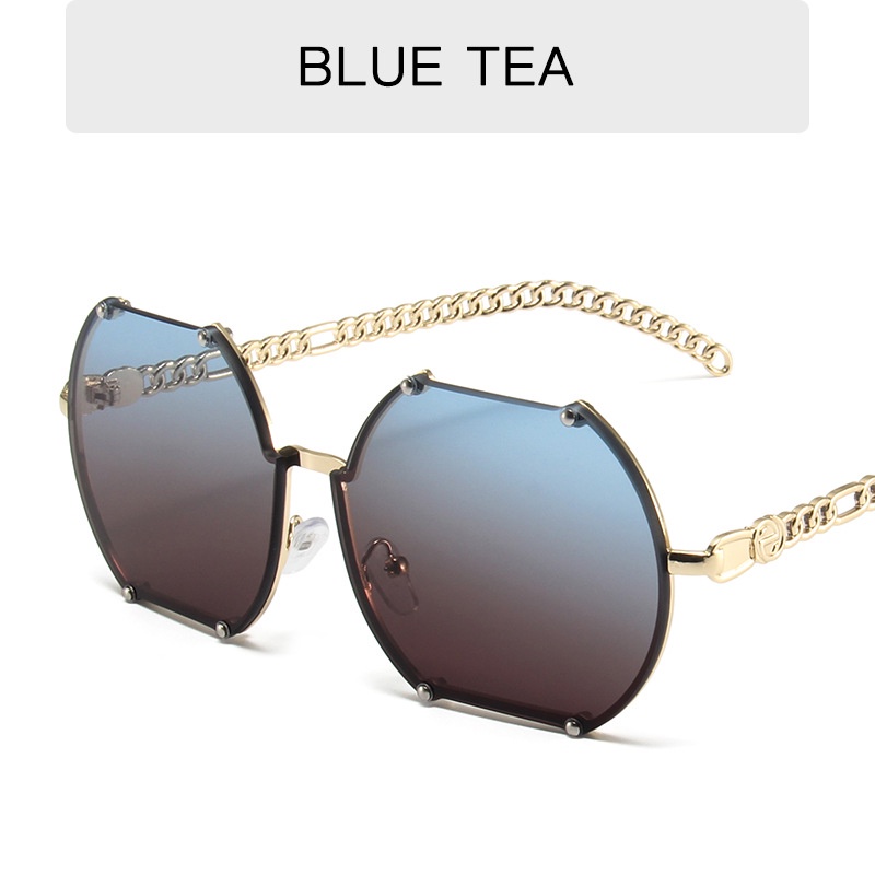 Kính Mát Gọng Kim Loại Thiết Kế Độc Đáo Thời Trang Retro Cho Nam Nữ