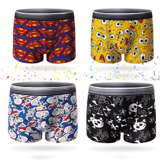 [Sale] QUẦN LÓT NAM (COMBO 4) – SỊP ĐÙI NAM – BOXER HÌNH DOREMON, SIÊU NHÂN, NỤ HÔN NGỘ NGHĨNH CAO CẤP